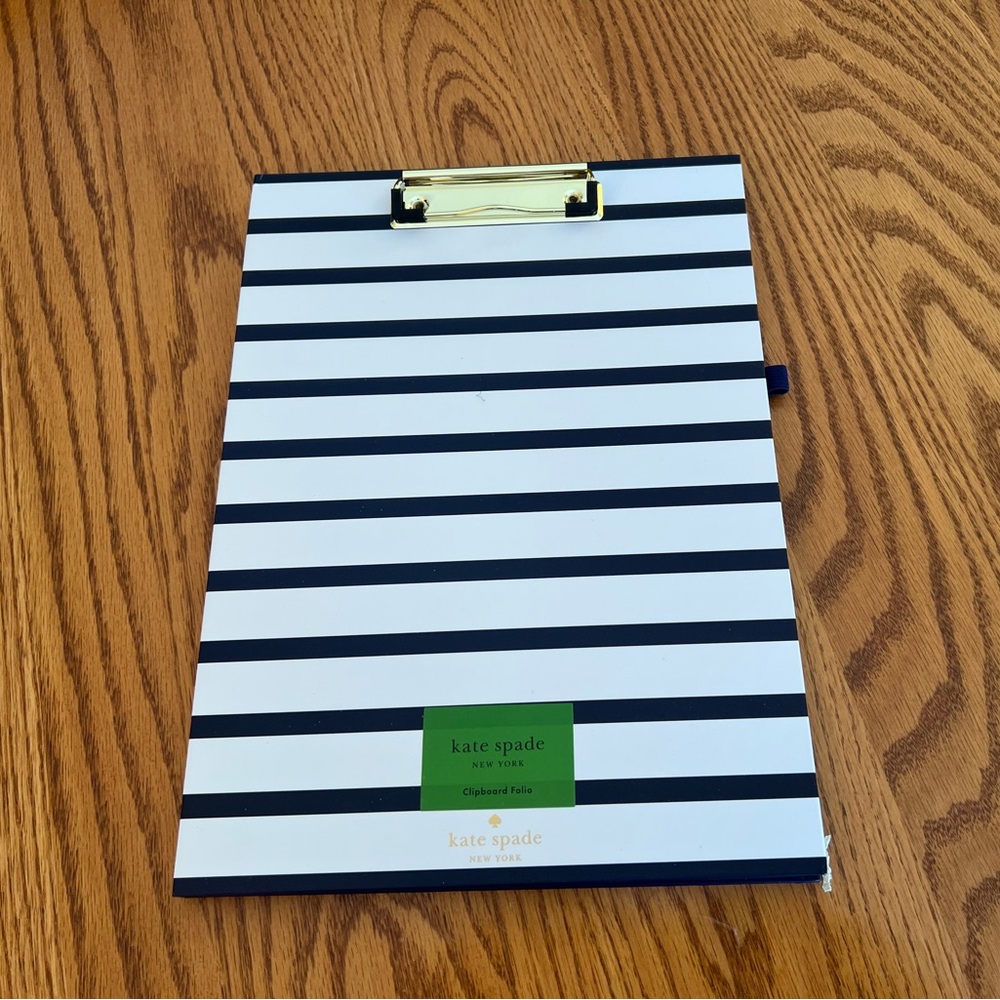 Kate Spade Breton Stripe Clipboard Folio